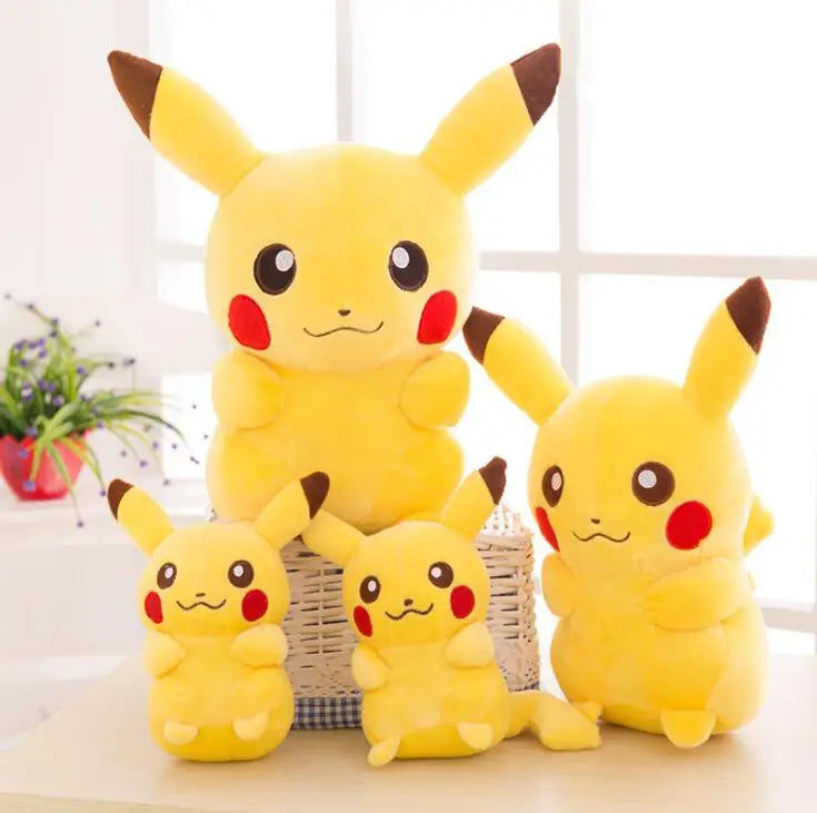 Pikachu Plush Toy Stuffed Toy Detective Pikachu Movie Anime Toys for Children Doll for Kid Baby Birthday Gifts Anime