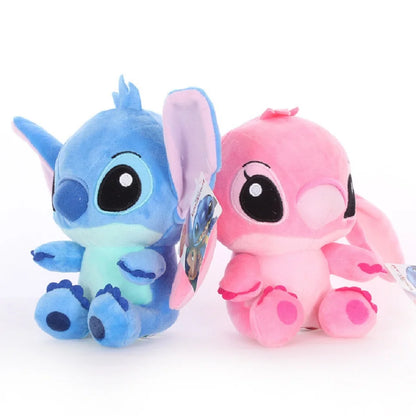 Anime Stitch Plush Stuffed Kawaii Toys TV Same Paragraph Role Pendant Doll Kids Birthday Gifts Couple Models