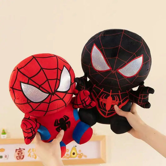 25CM Marvel Movie The Avengers Anime Cartoon Figure Spider Man Fills Plush Toys Kawaii Cute Stuffed Dolls Child Christmas Gifts