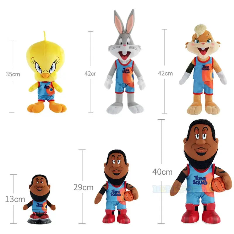 Looney Tunes Bugs Bunny Plush Toy Action Figures Tweety Bird Lola Bunny Anime Cartoon Movie Plushies Stuffed Doll Toys Gift