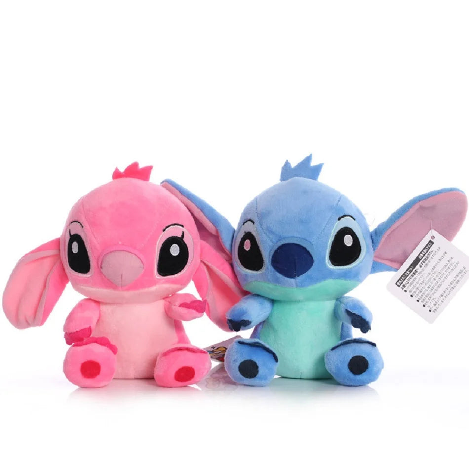 Anime Stitch Plush Stuffed Kawaii Toys TV Same Paragraph Role Pendant Doll Kids Birthday Gifts Couple Models