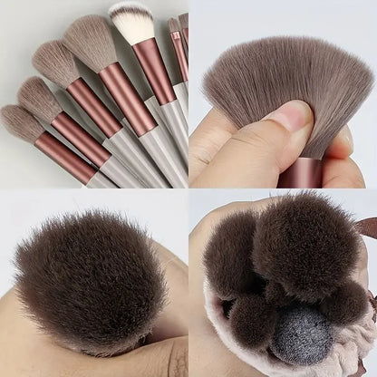 13PCS Makeup Brushes Set Soft Fluffy Eye Shadow Highlighter Concealer Brush Blush Loose Powder Brush Blending Women Beauty Tools