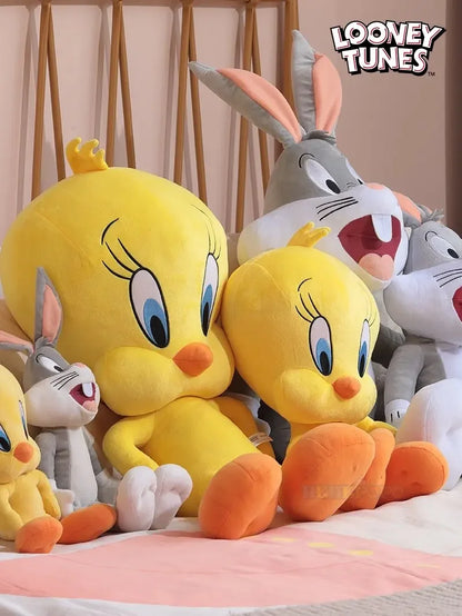 Looney Tunes Bugs Bunny Plush Toy Action Figures Tweety Bird Lola Bunny Anime Cartoon Movie Plushies Stuffed Doll Toys Gift