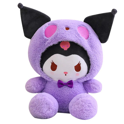 Sanrio Kuromi Plush Accessories Room Decor Stuffed Kawaii Movies & Tv Stuff Car Accessories Purple White Kuromi Toys For Kids