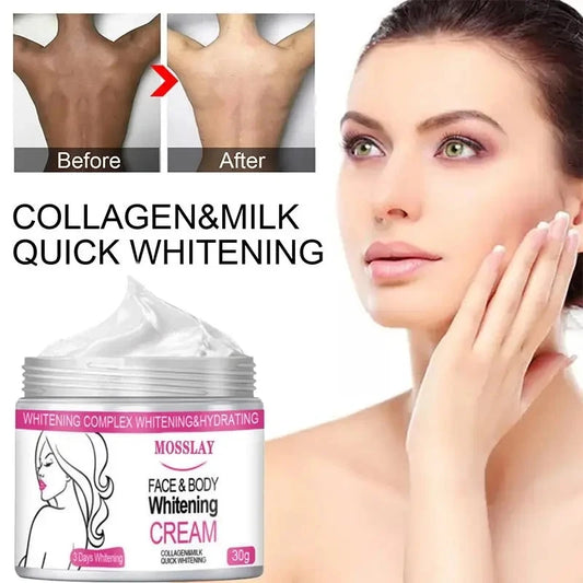 Face Body Brightening Cream Trivialize Thigh Underarm Melanin Lightening Lotion Feminine Gentle Nourishing Dark Skin Care Cream